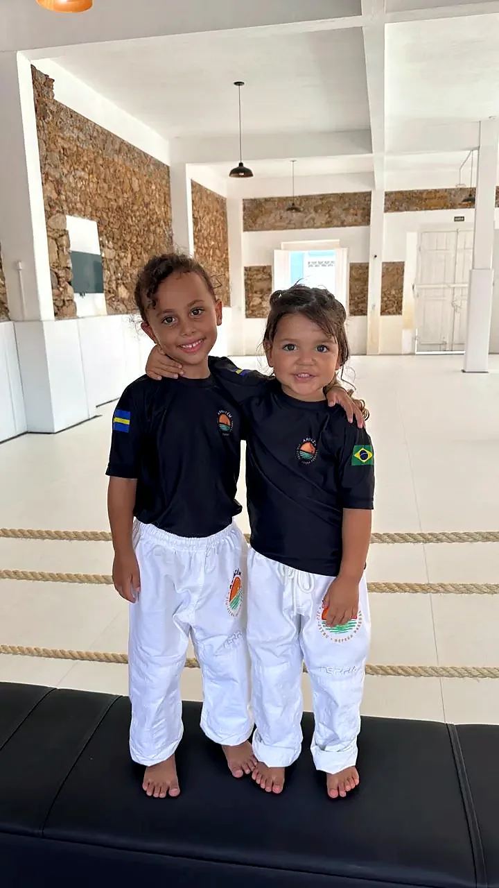 Alunos da turma infantil em Anchieta