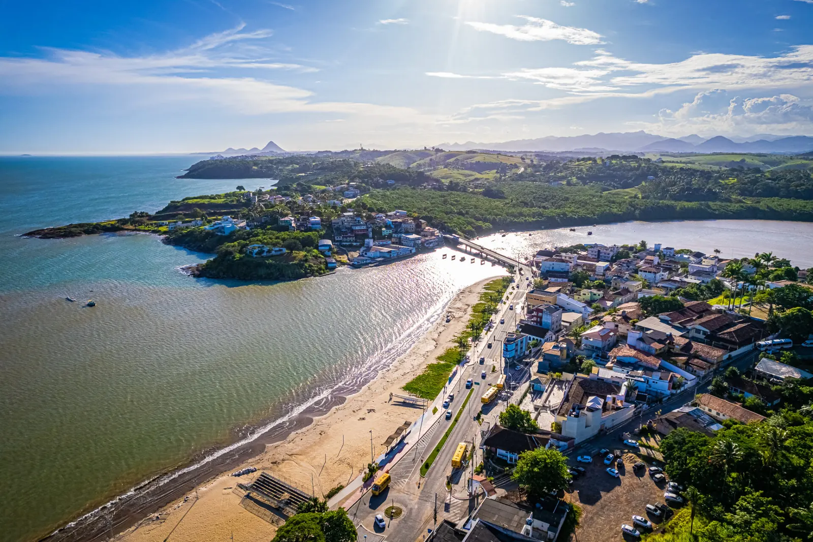 Vista aérea de Anchieta, ES