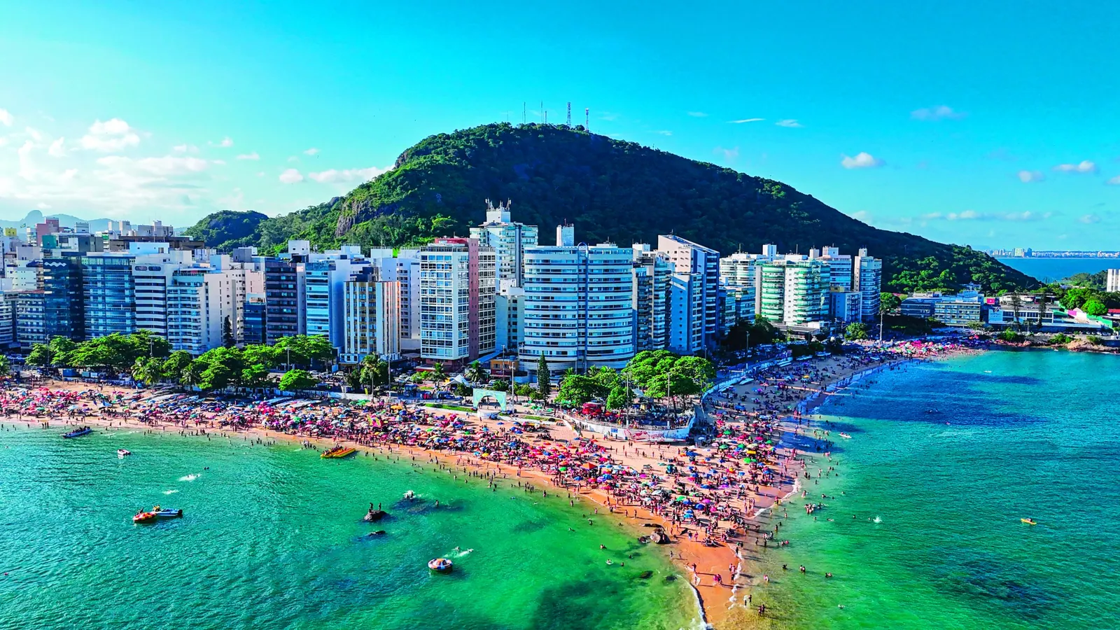 Vista aérea da Praia da Costa, Vila Velha