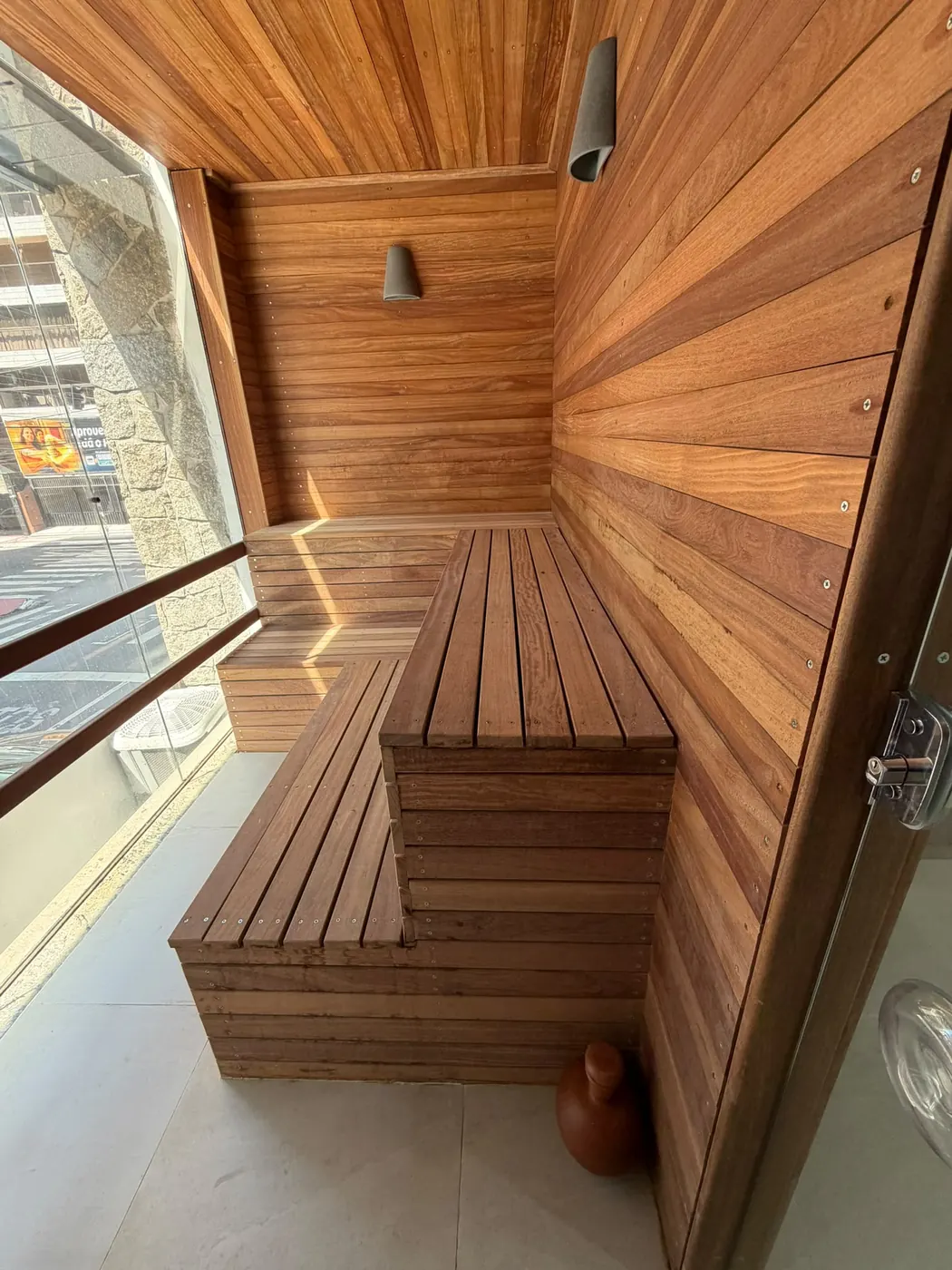 Sauna da academia na Praia da Costa